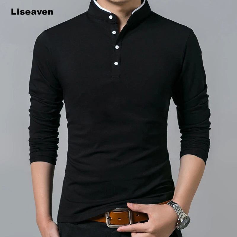 LONG SLEEVE V-NECK T-SHIRT -  Men's Fashion Style Store