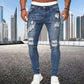  Men's Fashion Style Store 8846-blue / XL / CHINA Men Jeans