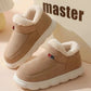  Men's Fashion Style Store A-Khaki / CHINA / 44-45(fit42-43) Kidmi Men Plush Fur Slippers Winter Warm Outdoor Fluffy Soft Cotton Men Boots Indoor Home Fashion Fur Cozy Furry Men Flat Shoes