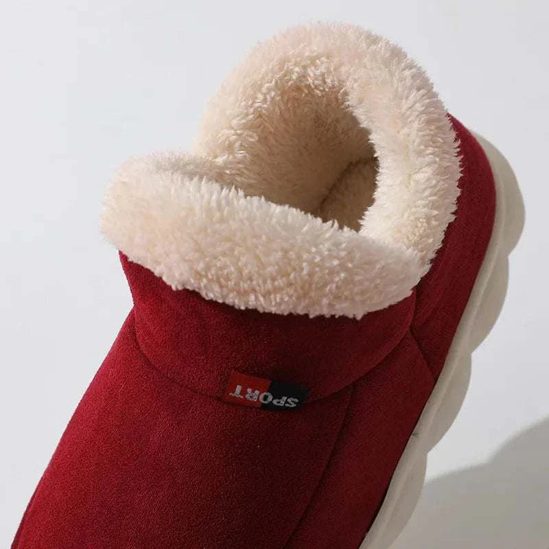 mens fur lined slippers