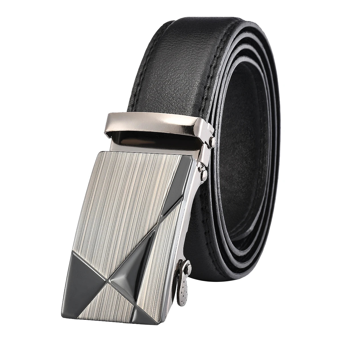 PU LEATHER AUTOMATIC BELT BUCKLE -  Men's Fashion Style Store