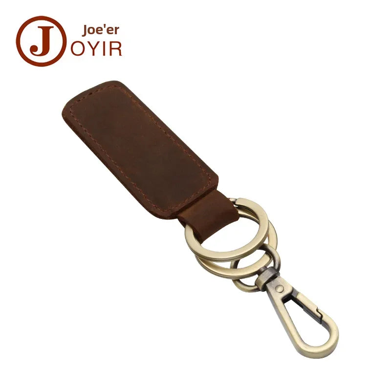 BROWN LEATHER KEYCHAIN