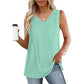  Men's Fashion Style Store Light Green / L Summer Pleated Tank Tops