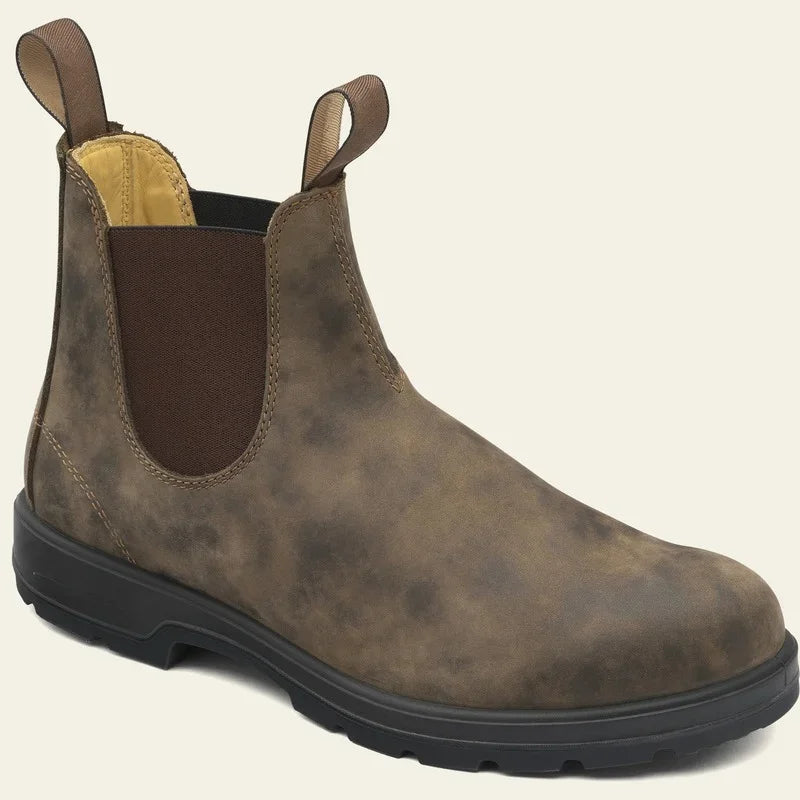 RETRO SLIP ON LEATHER BOOTS -  Men's Fashion Style Store