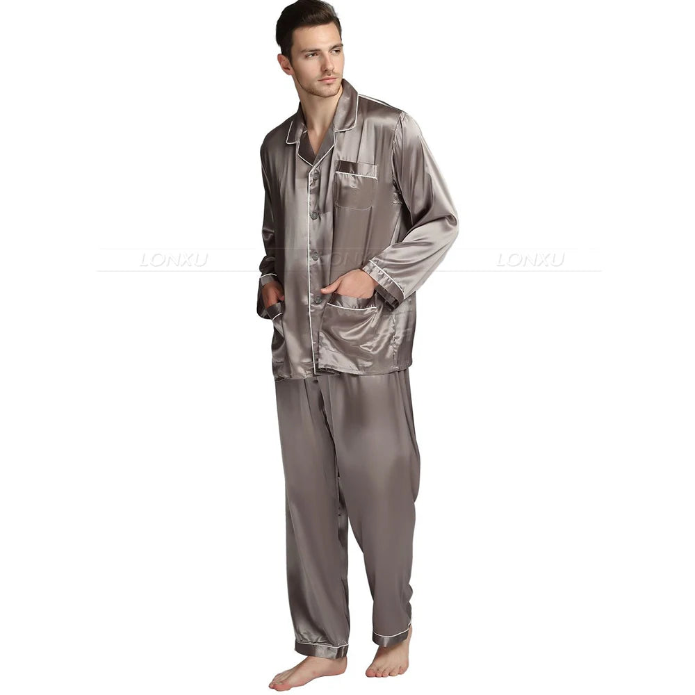 STYLISH SATIN SLEEPWEAR -  Men's Fashion Style Store