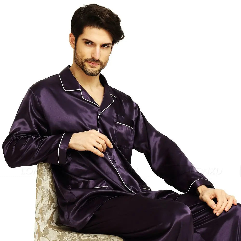 STYLISH SATIN SLEEPWEAR -  Men's Fashion Style Store