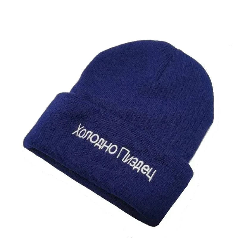 Men's Fashion Style Store DEEP BLUE / M(56-58cm) Autumn Winter Soft Warm  Beanie Skull Hat for Men
