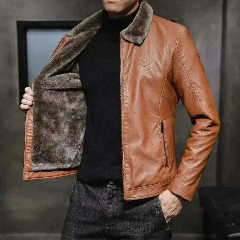 MensFashionStyleStore yellow / 4XL Best Real Leather Jackets
