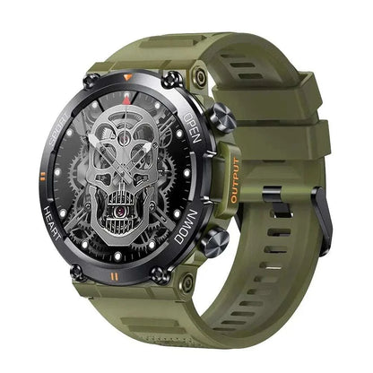 MensFashionStyleStore ArmyGreen FITNESS TRACKING SMARTWATCH