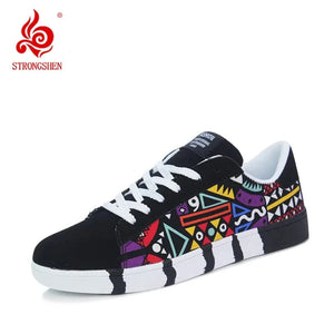 MensFashionStyleStore GRAFFITI LACE-UP SNEAKERS