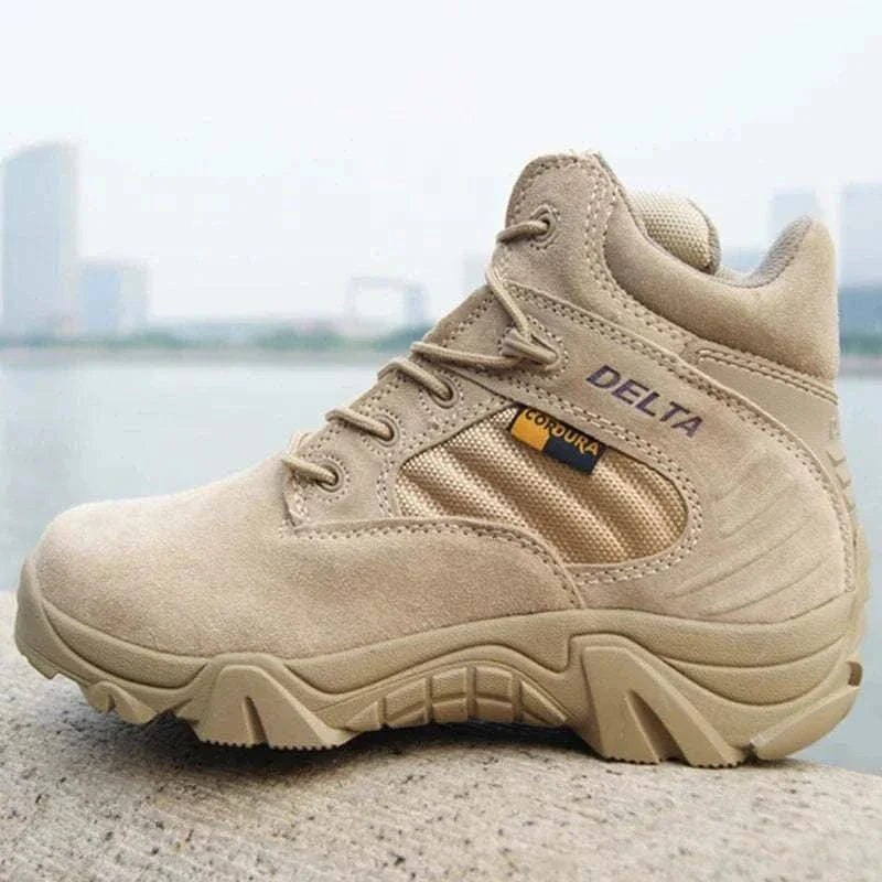 MensFashionStyleStore LEATHER TACTICAL BOOTS