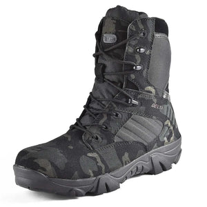 MensFashionStyleStore cp black / 13 LEATHER TACTICAL BOOTS