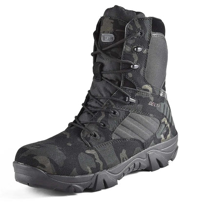 MensFashionStyleStore cp black / 13 LEATHER TACTICAL BOOTS