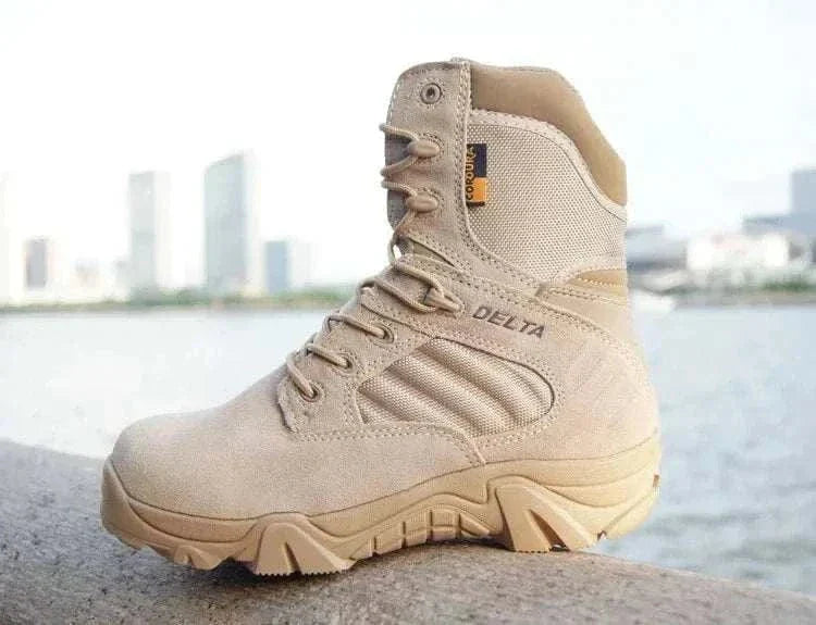 MensFashionStyleStore sandy high top / 9 LEATHER TACTICAL BOOTS