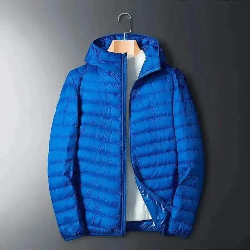  Men's Fashion Style Store Hooded Blue / CHINA / XXL(Asian)73-80KG Men Puffer Jackets