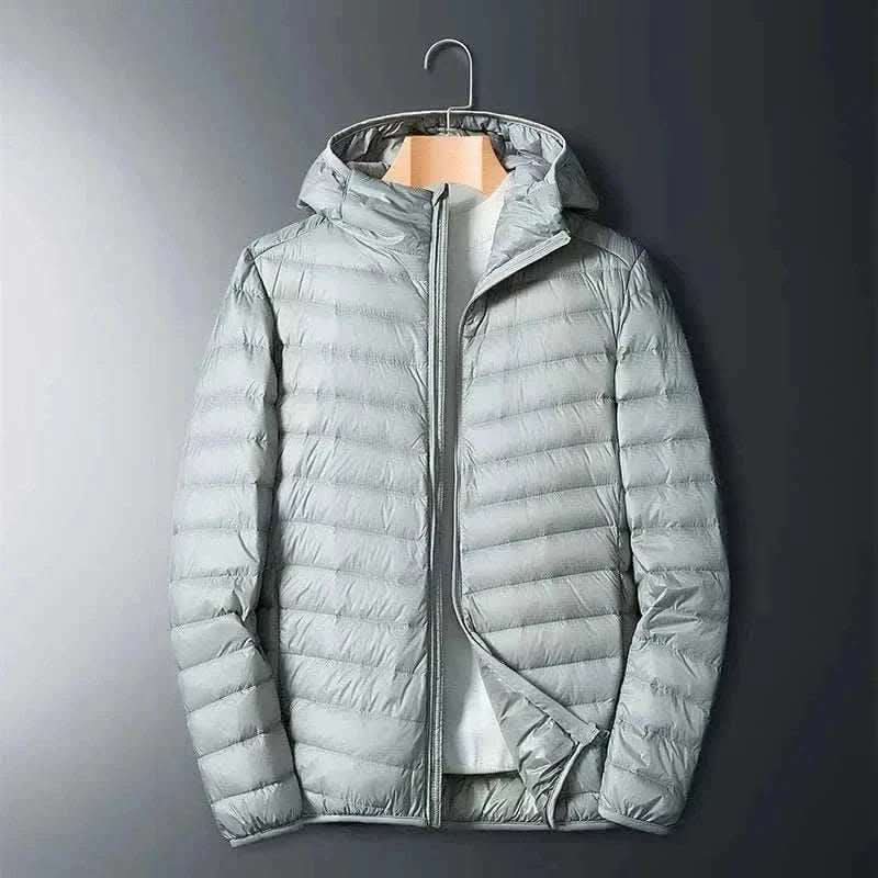  Men's Fashion Style Store Hooded Gray / CHINA / XXL(Asian)73-80KG Men Puffer Jackets