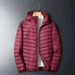  Men's Fashion Style Store Hooded Red / CHINA / XXL(Asian)73-80KG Men Puffer Jackets
