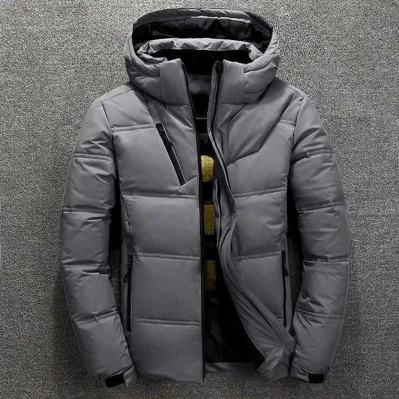 Men's Fashion Style Store 1897-Dark grey / M men's frozen range parka