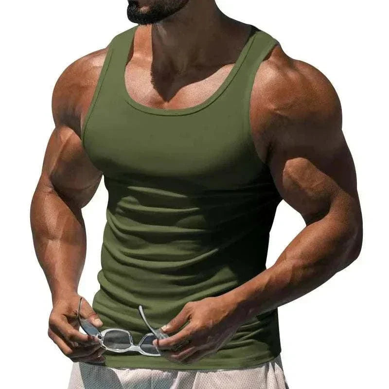  Men's Fashion Style Store Army Green / S Men Top