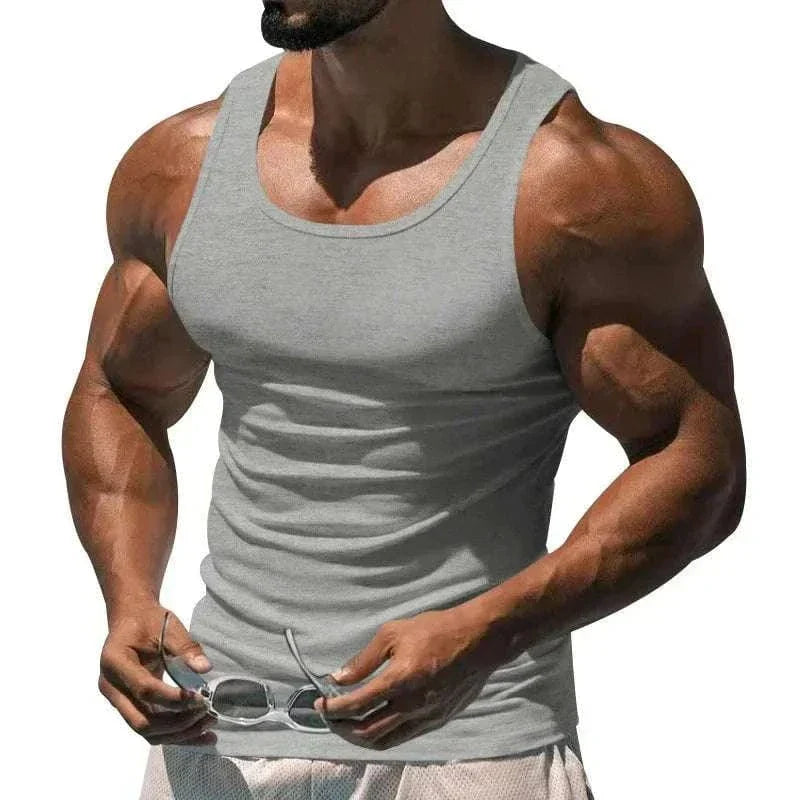  Men's Fashion Style Store Light Gray / S Men Top
