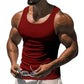  Men's Fashion Style Store Purplish Red / S Men Top