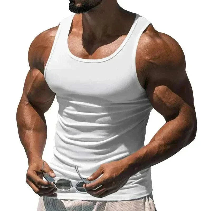 Men's Fashion Style Store White / M Men Top