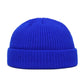 Men's Fashion Style Store Sapphire / CN Men Women Knitted Hat Beanie Skullcap Sailor Docker solid fashion Cuff Brimless Cap Rogue Melon Fur Woolen Knitted beanies hats