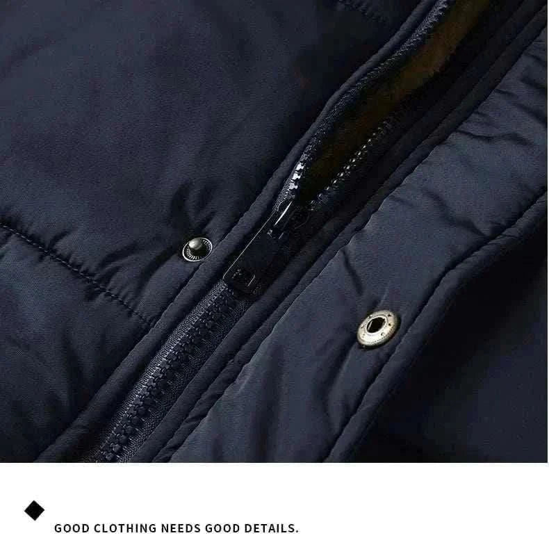 Men's Fashion Style Store New Men Winter Autumn  With Thick Warm Hooded Fur Collar Coat