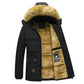 Men's Fashion Style Store New Men Winter Autumn  With Thick Warm Hooded Fur Collar Coat
