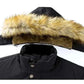 Men's Fashion Style Store New Men Winter Autumn  With Thick Warm Hooded Fur Collar Coat