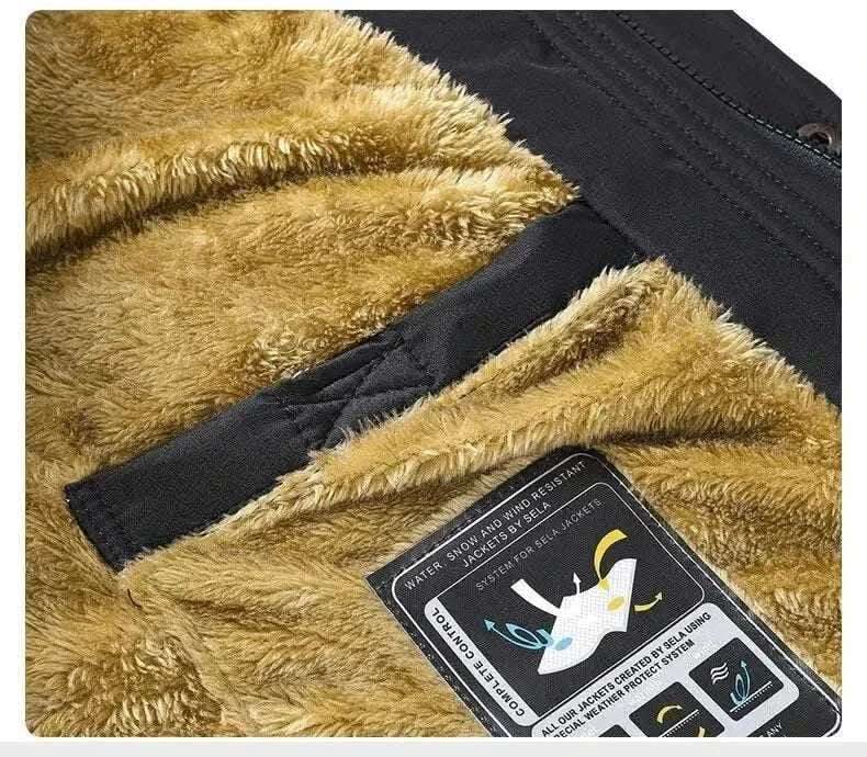 Men's Fashion Style Store New Men Winter Autumn  With Thick Warm Hooded Fur Collar Coat