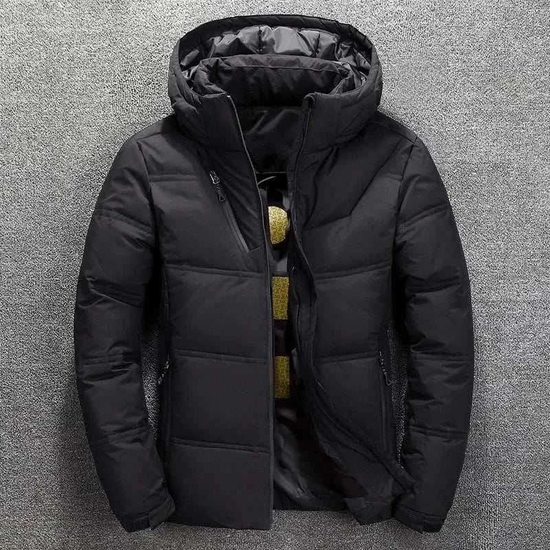 MensFashionStyleStore 1897 Black / M OUTDOOR THICK WARM JACKET