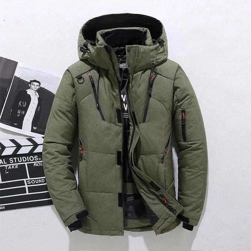 MensFashionStyleStore army green / M OUTDOOR THICK WARM JACKET
