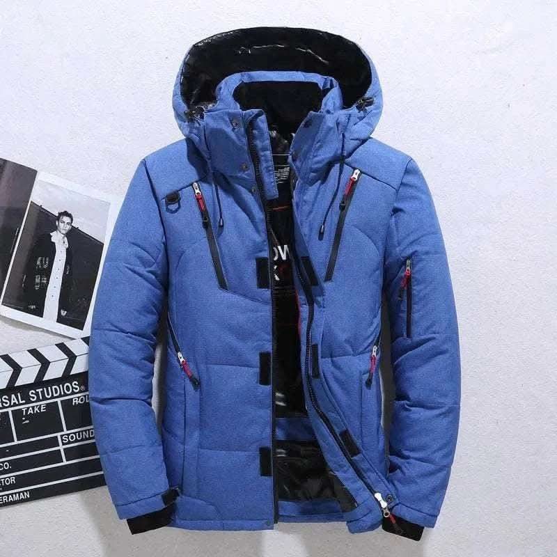 MensFashionStyleStore Blue / L OUTDOOR THICK WARM JACKET