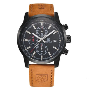 MensFashionStyleStore L Brown black black / CHINA VINTAGE CLASSIC SPORTY WATCH